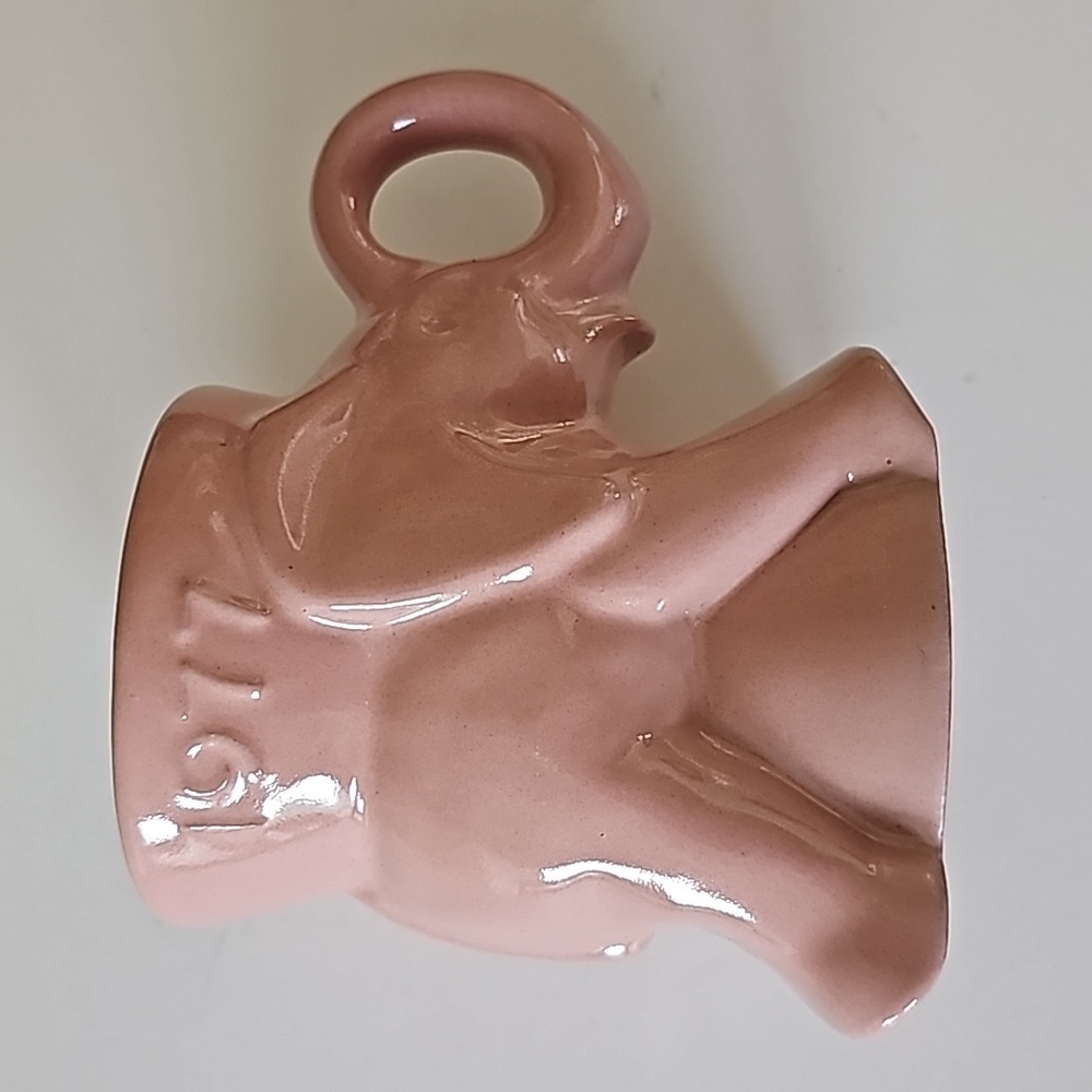 Vintage 1977 Frankoma GOP Pink Elephant Political Mug